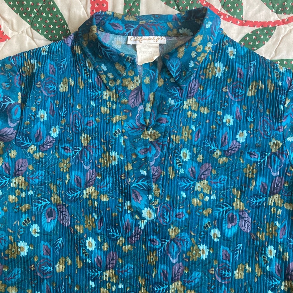 70’s collared blouse - Picture 4 of 8